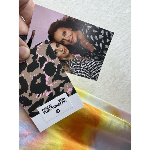 Diane Von Furstenberg for Target Women's Sunset Satin Slip Dress Size Large NWT - Picture 3 of 8